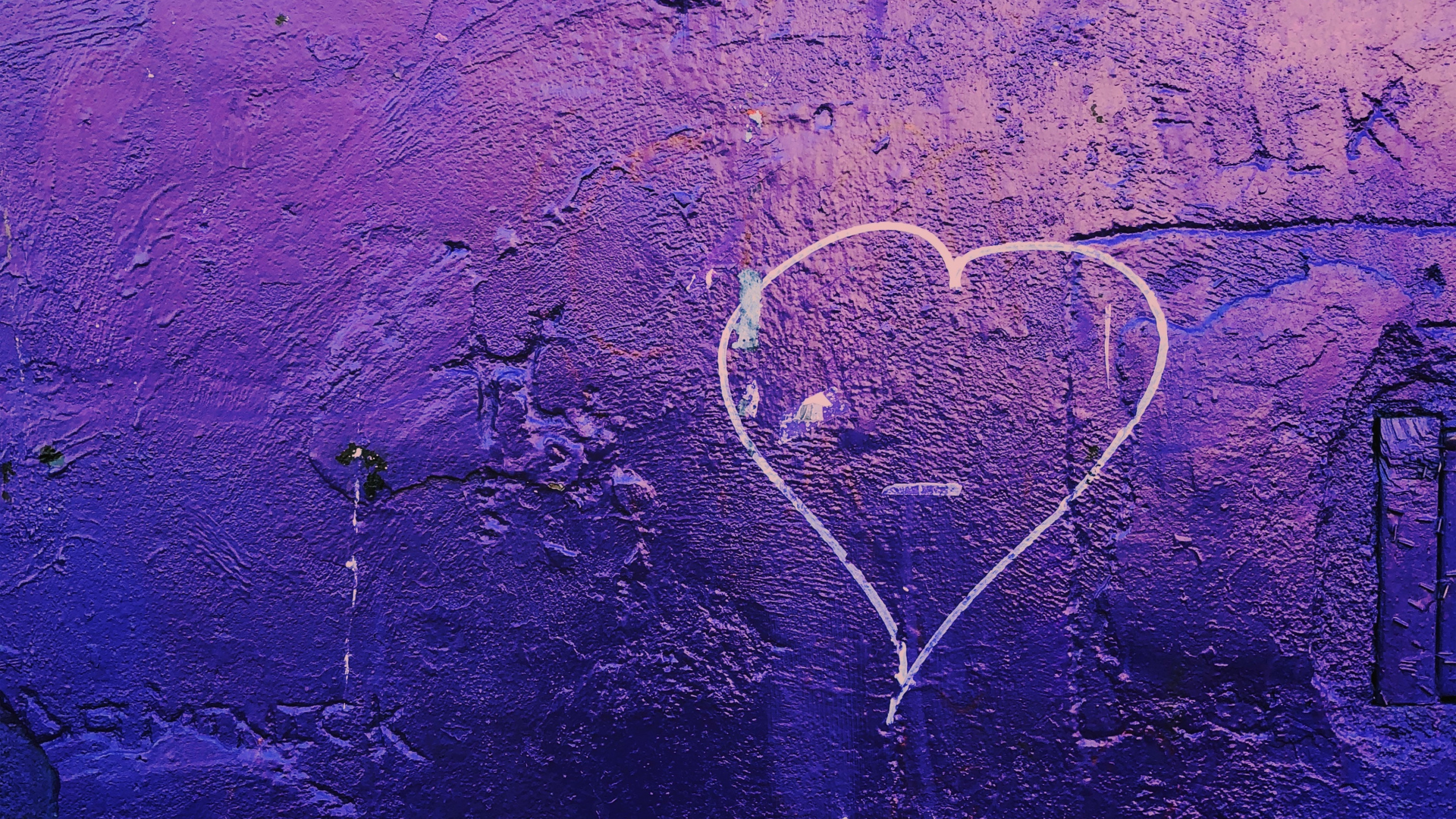 Heart, Purple, Blue, Violet, Line. Wallpaper in 2560x1440 Resolution