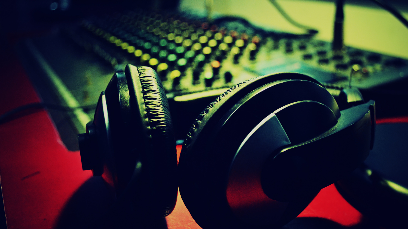 Audiogeräten, Technologie, Sound, Audiodateien, Hightech. Wallpaper in 1366x768 Resolution