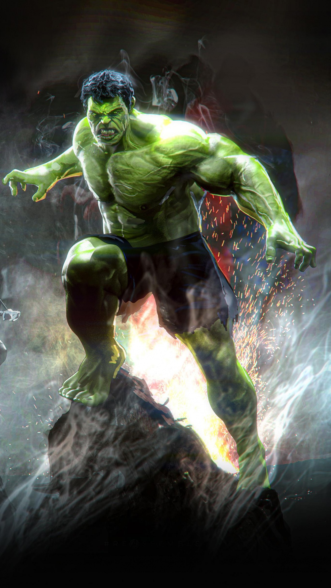 Mann im Schwarzen Anzug Mit Einem Schwarz-blauen Helm. Wallpaper in 1080x1920 Resolution