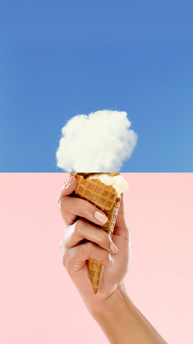 LG, LG G8 ThinQ, Cornet de Crème Glacée, Android, Cuisine. Wallpaper in 750x1334 Resolution