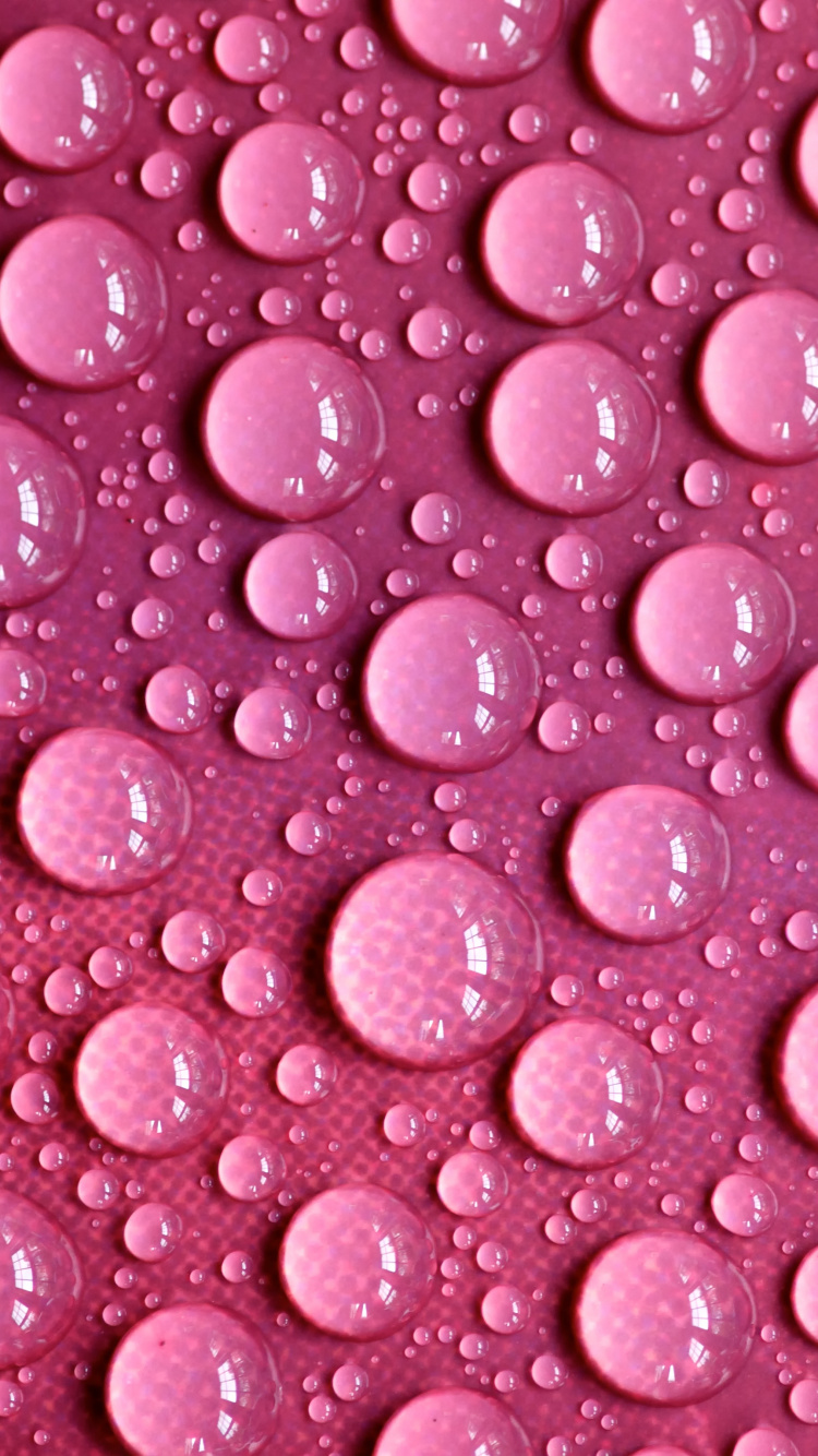 Illustration en Forme de Coeur Rose et Blanc. Wallpaper in 750x1334 Resolution