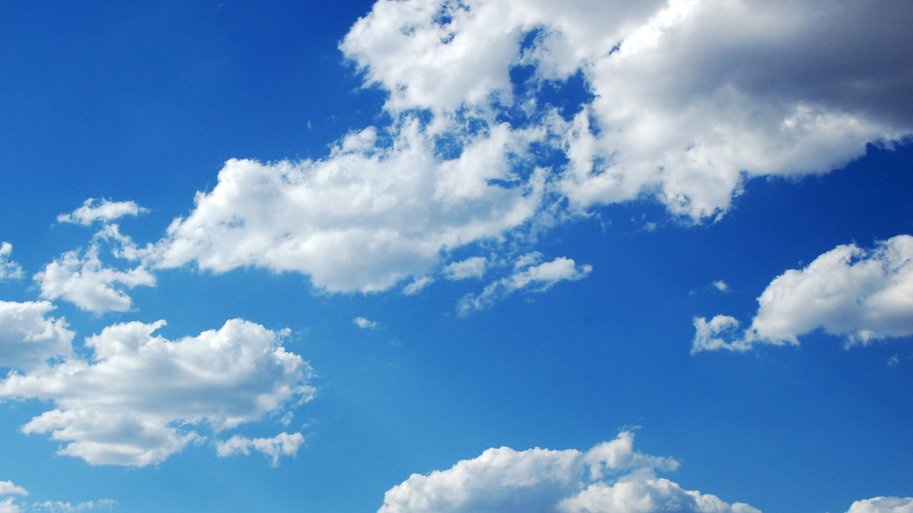 Nuages Blancs et Ciel Bleu Pendant la Journée. Wallpaper in 1280x720 Resolution