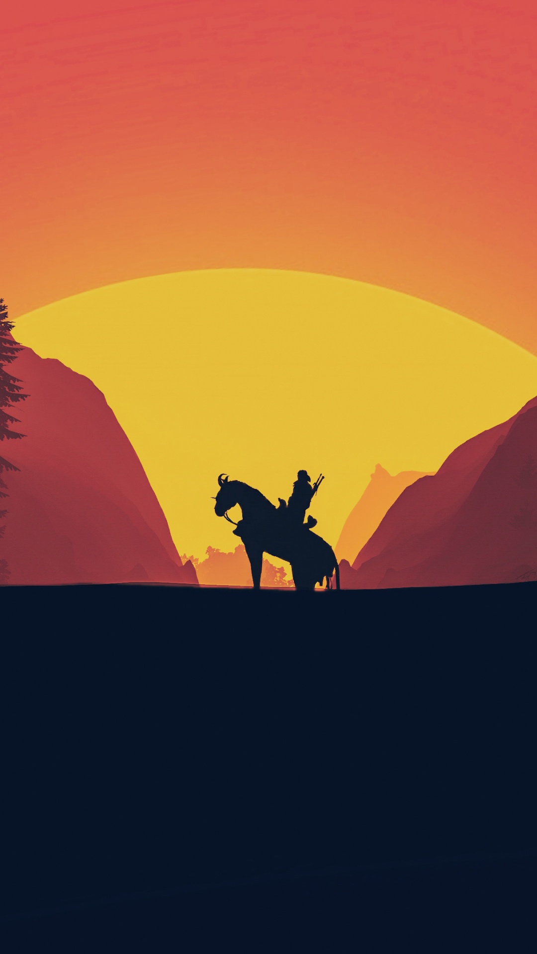 Nature, Red, Horizon, Matin, Colline. Wallpaper in 1080x1920 Resolution