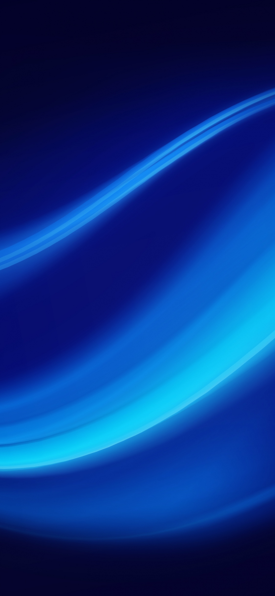 Blaue Und Weiße Lichtillustration. Wallpaper in 1125x2436 Resolution