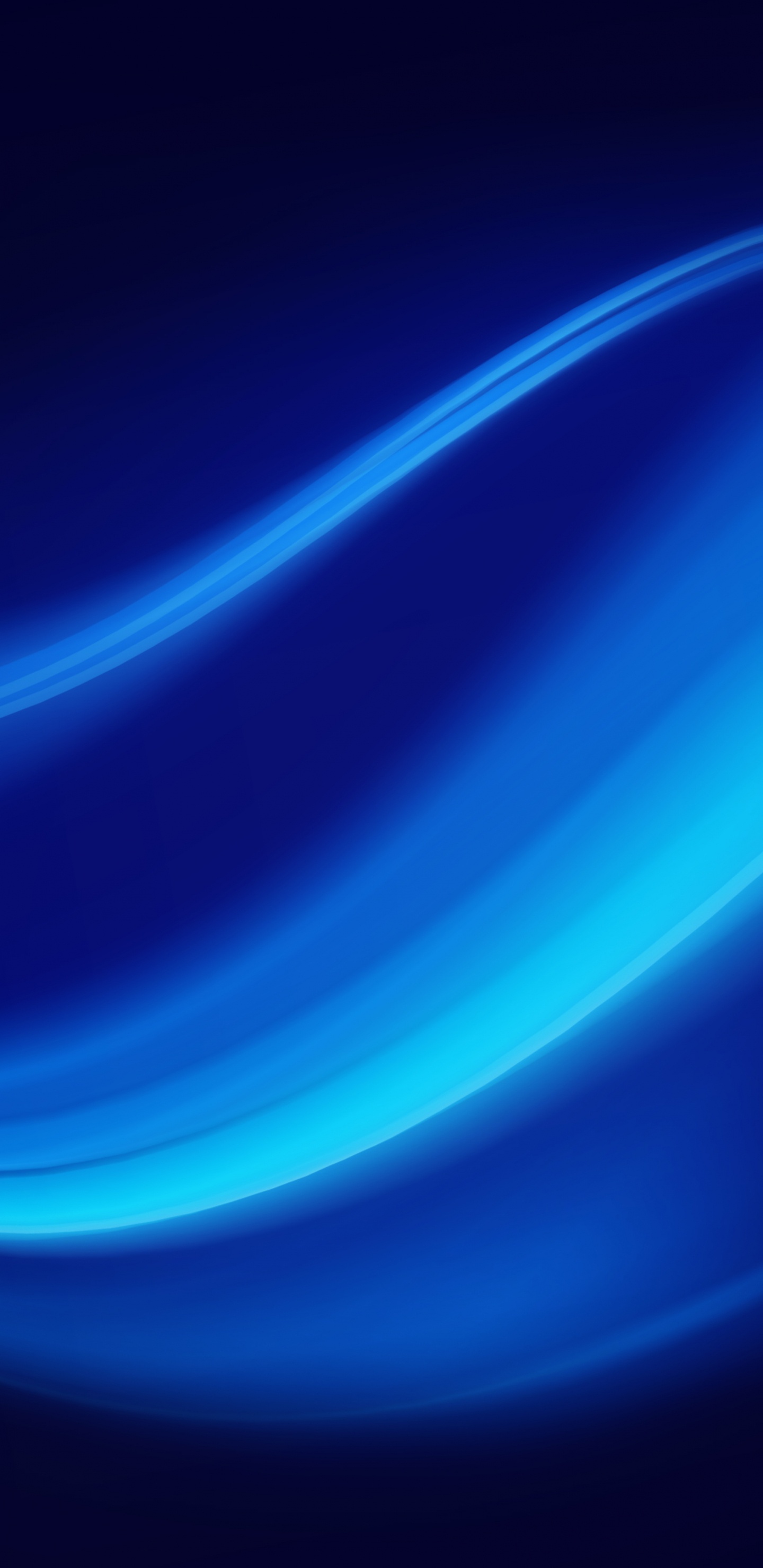 Blaue Und Weiße Lichtillustration. Wallpaper in 1440x2960 Resolution