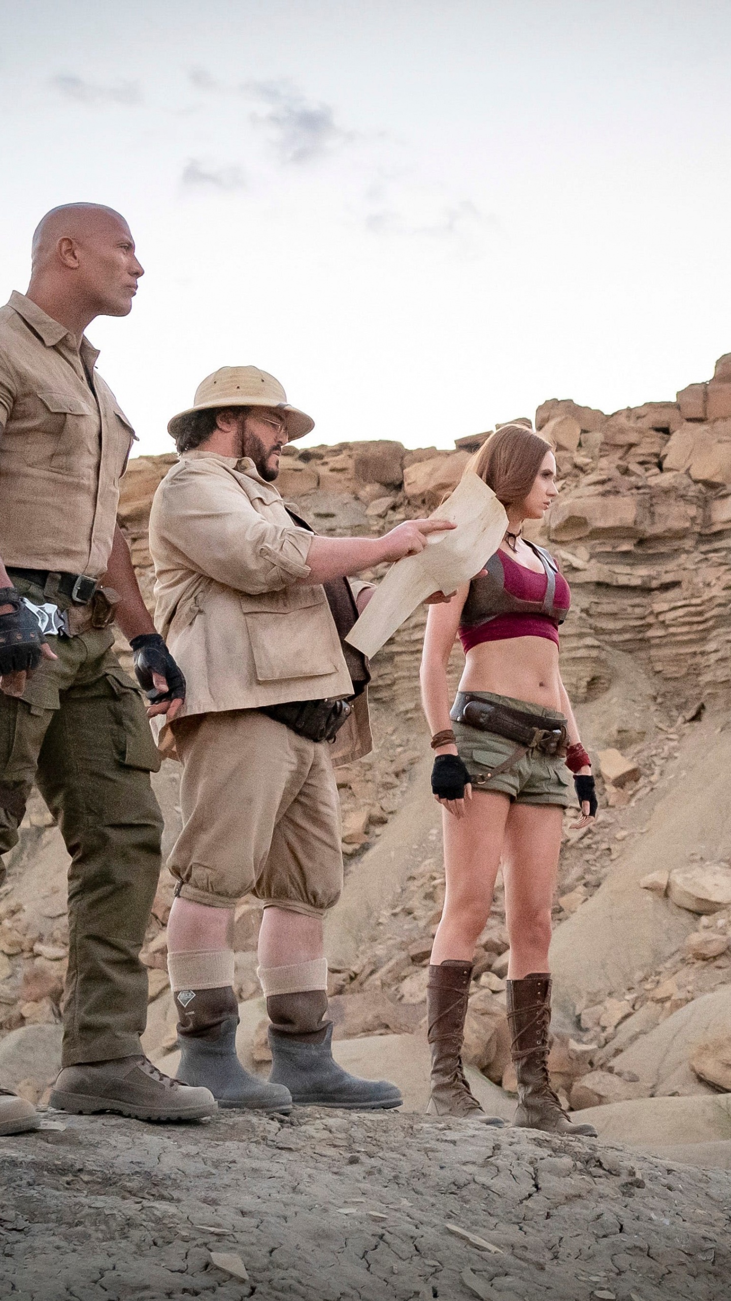 Dwayne Johnson, Jumanji Das Nächste Level, Fortsetzung, Film Kritik, Fernsehen. Wallpaper in 1440x2560 Resolution