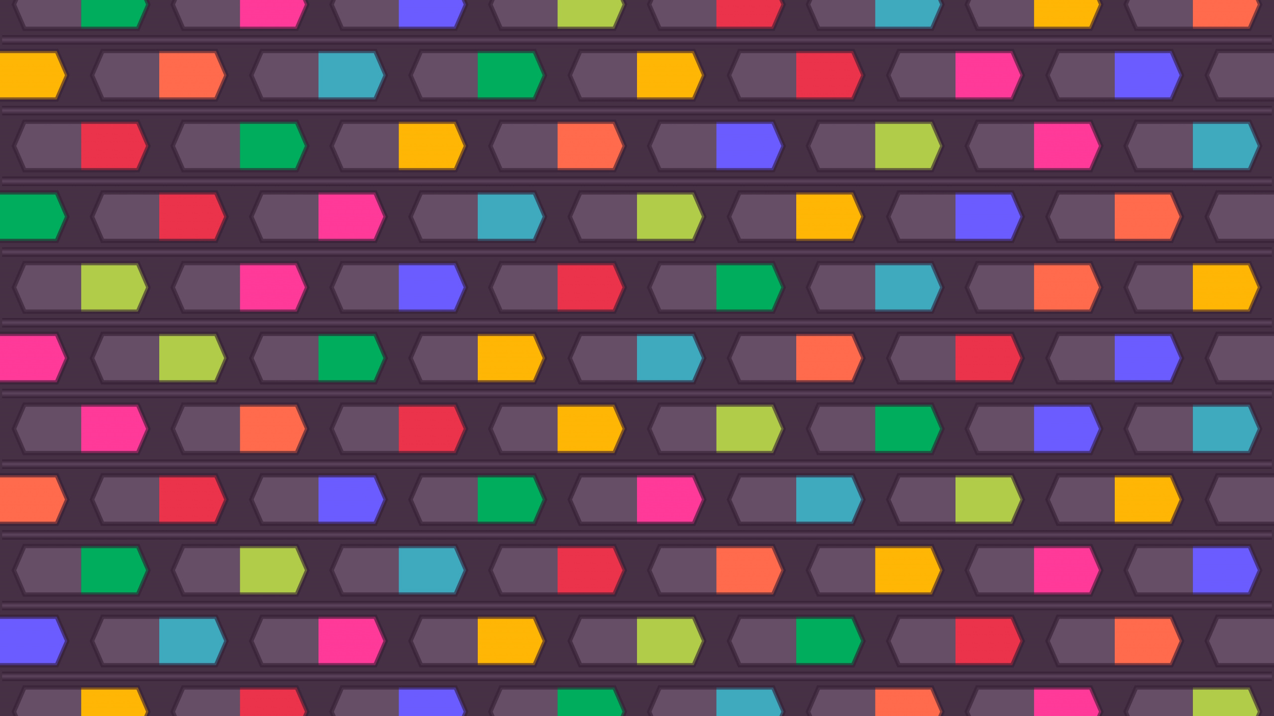 Red and Yellow Checkered Illustration. Wallpaper in 2560x1440 Resolution