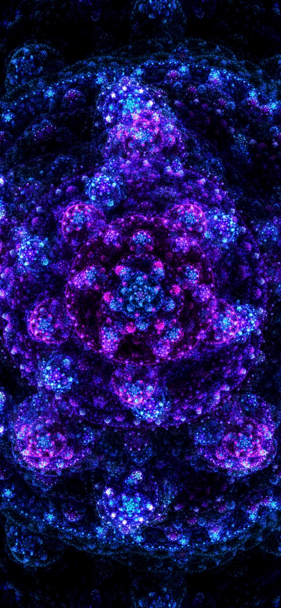 Pintura Abstracta Morada y Negra. Wallpaper in 1125x2436 Resolution