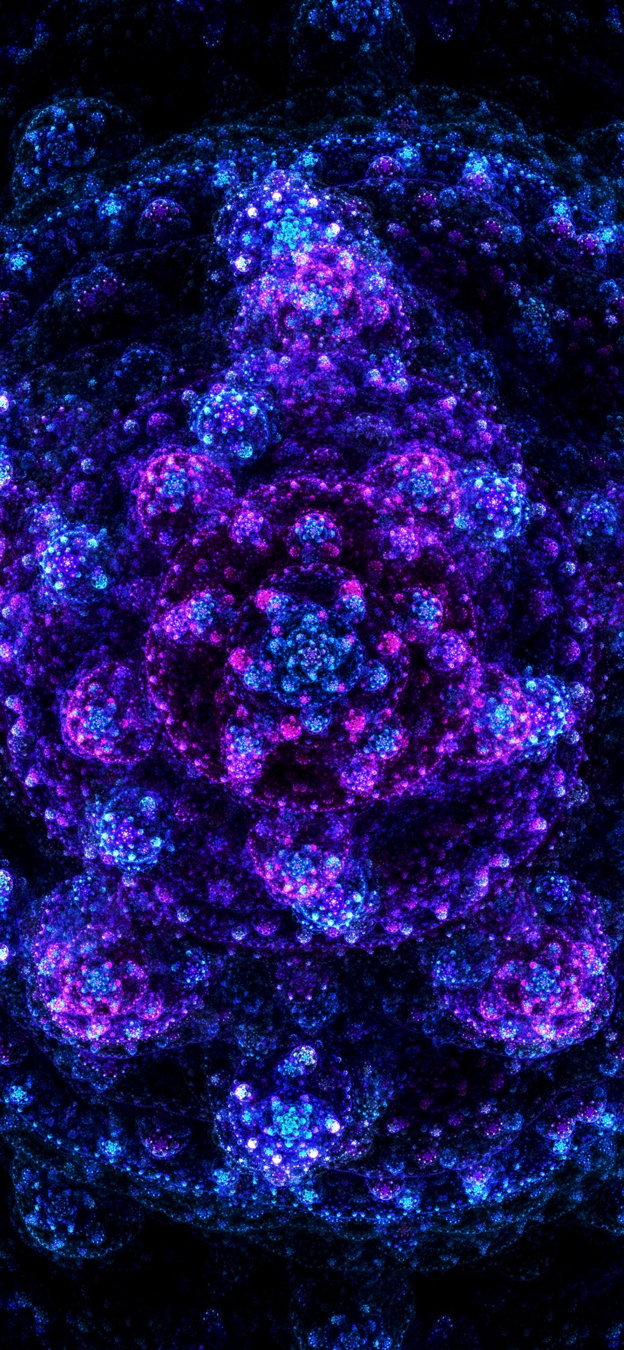 Pintura Abstracta Morada y Negra. Wallpaper in 1242x2688 Resolution