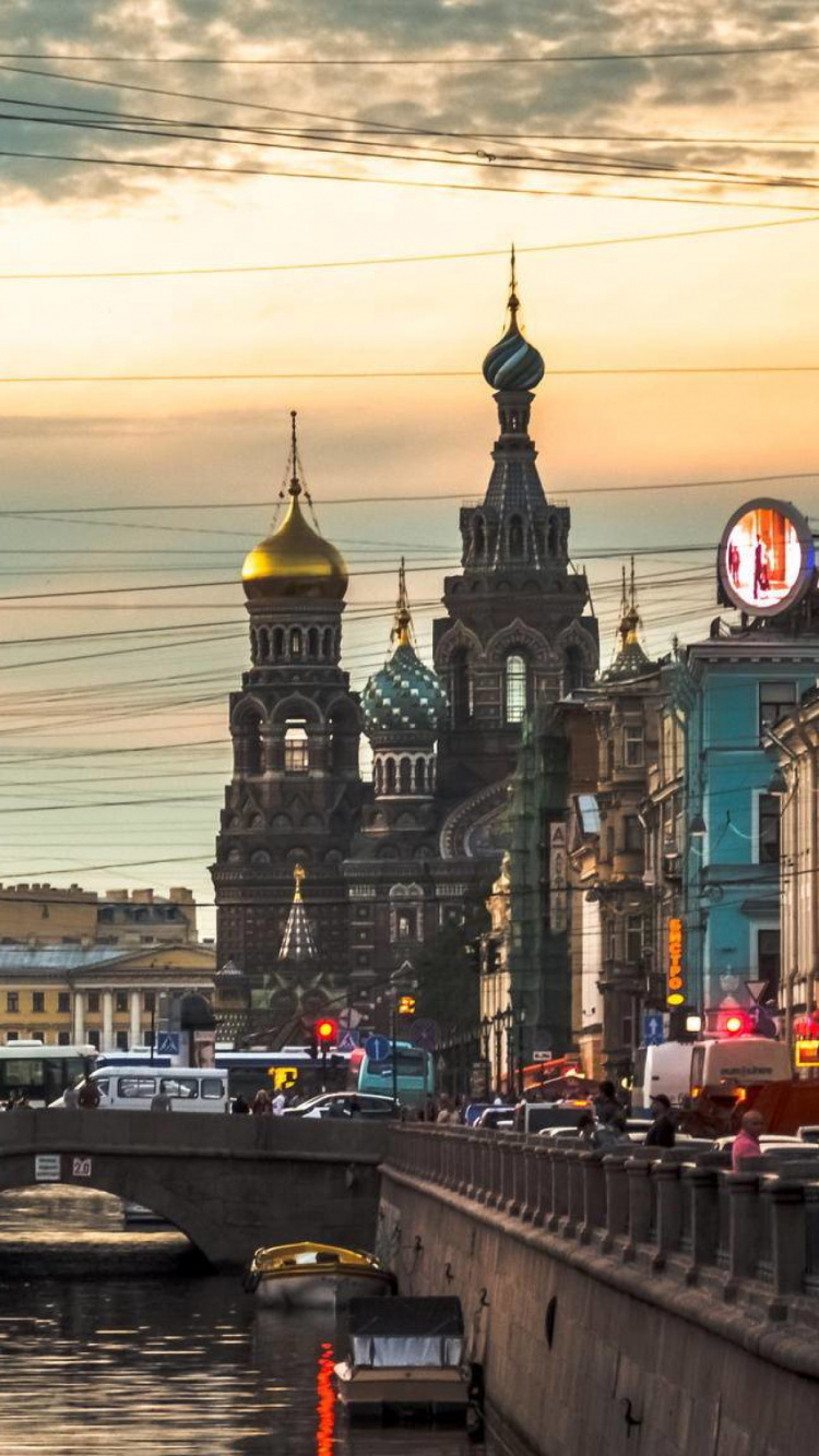 里程碑, 运河, 城市, 大都会, 反射 壁纸 750x1334 允许