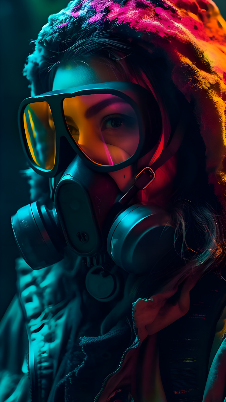 Spezialeffekt, Brille, Licht, Unterwasser, Electric Blue. Wallpaper in 750x1334 Resolution