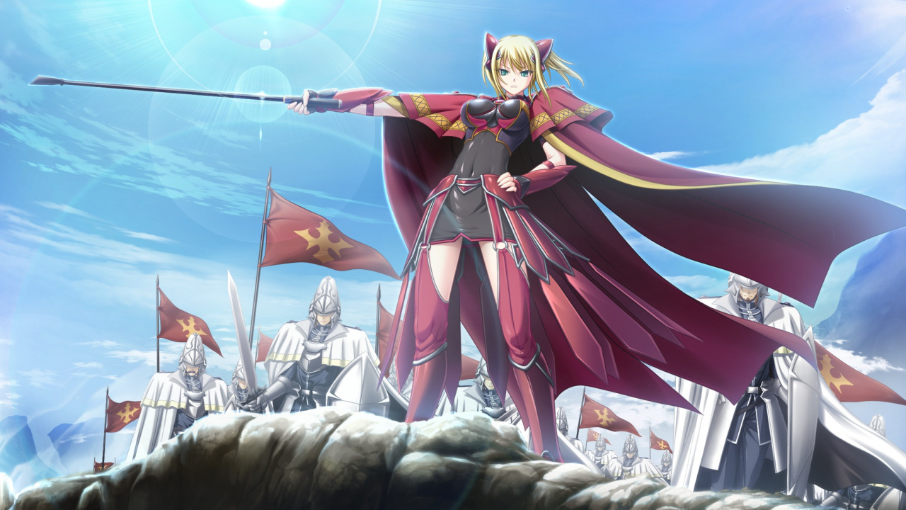 Femme en Robe Rouge et Bleue Tenant un Parapluie Bleu. Wallpaper in 1280x720 Resolution