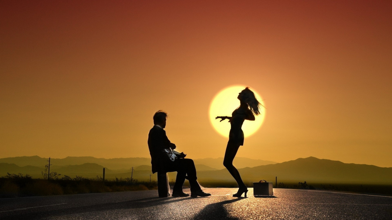 Puesta, Mañana, la Luz Del Sol, Romanticismo, Diversión. Wallpaper in 1280x720 Resolution