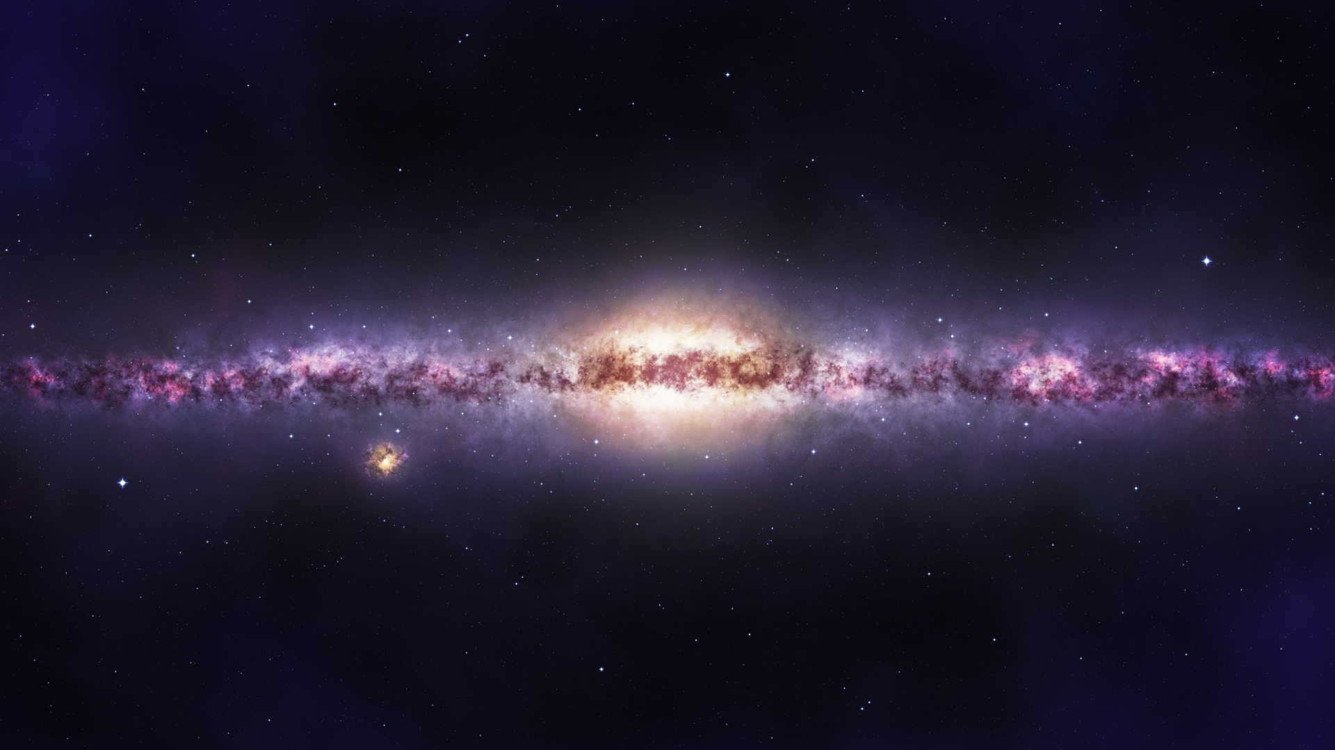 Estrellas Azules y Blancas en el Cielo. Wallpaper in 1920x1080 Resolution