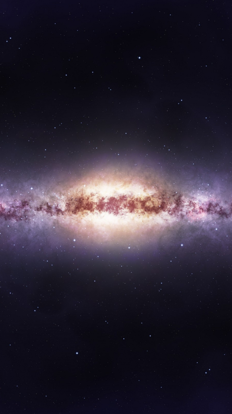 Étoiles Bleues et Blanches Dans le Ciel. Wallpaper in 750x1334 Resolution