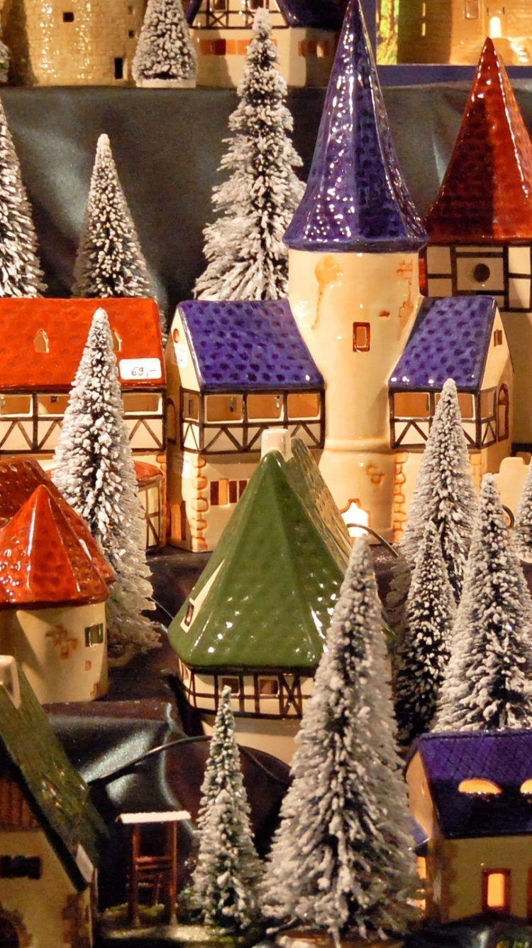 Christmas Market, Christmas Day, Marketplace, Christmas, City. Wallpaper in 750x1334 Resolution