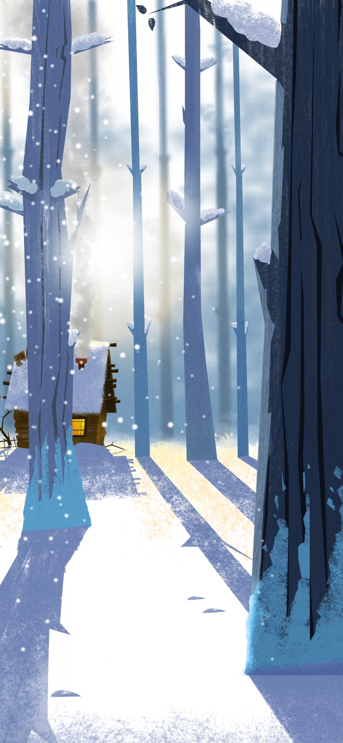 Weißer Und Schwarzer Metallzaun. Wallpaper in 1125x2436 Resolution