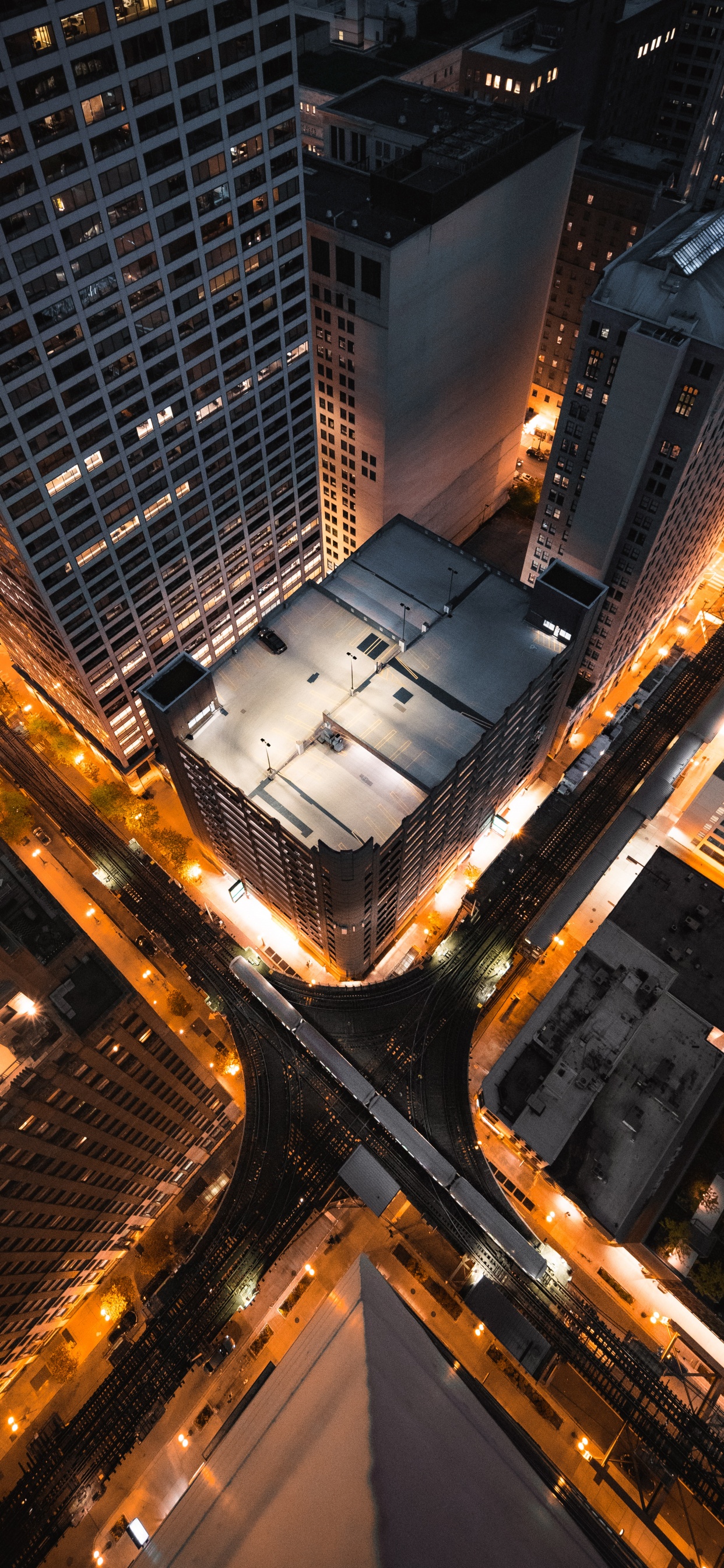 High Rise Buildings During Night Time. Wallpaper in 1242x2688 Resolution