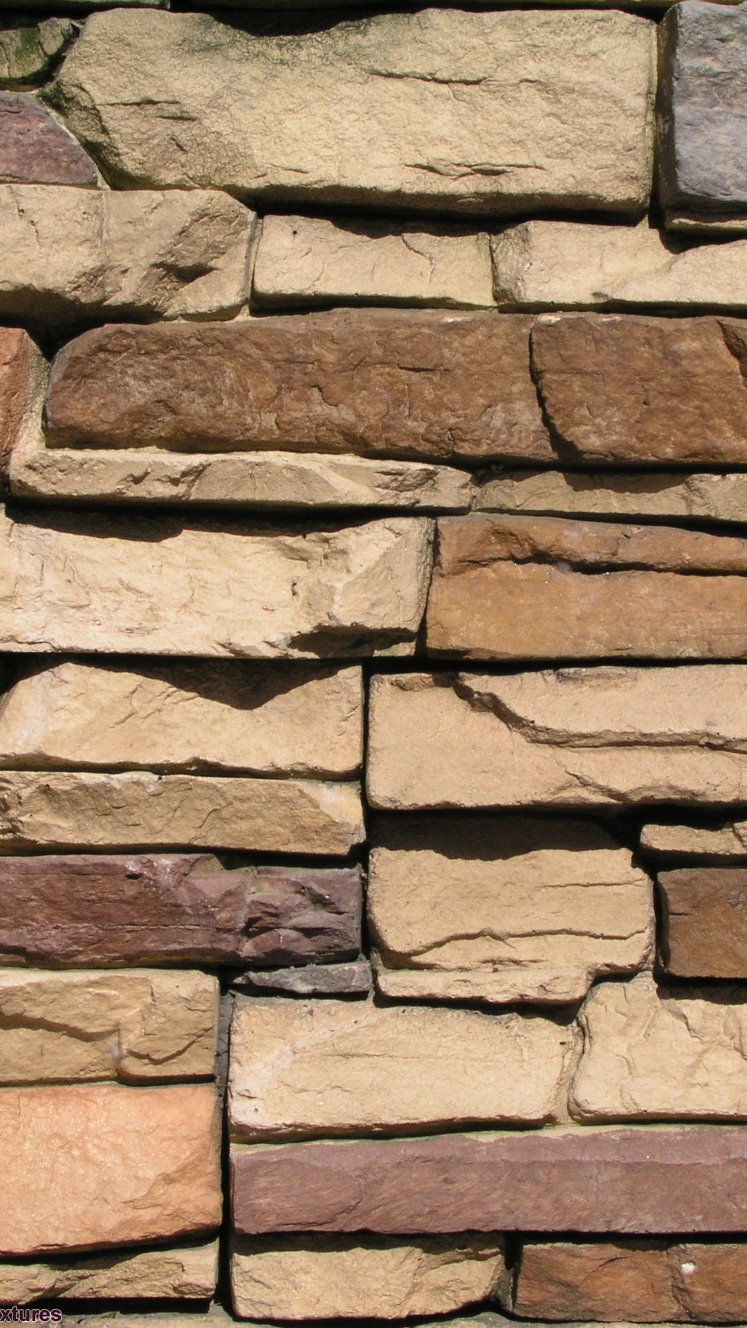 Mur de Briques Brunes et Grises. Wallpaper in 1080x1920 Resolution