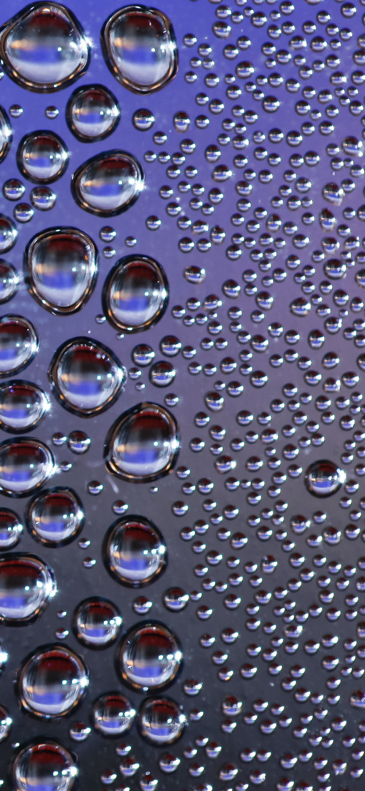 Gouttes D'eau Sur Verre Clair. Wallpaper in 1242x2688 Resolution