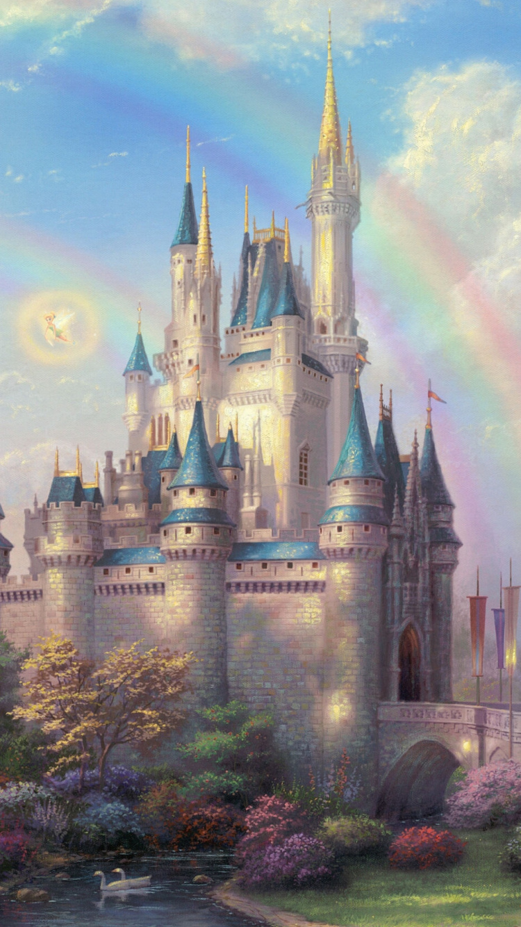 Brown and Gray Castle Under Blue Sky. Wallpaper in 750x1334 Resolution