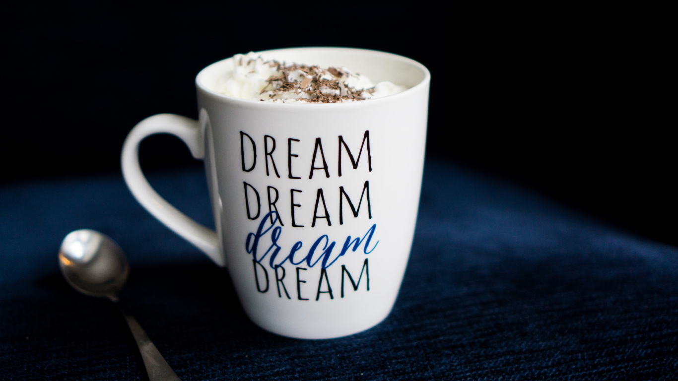 Mug en Céramique Blanche et Noire. Wallpaper in 1366x768 Resolution