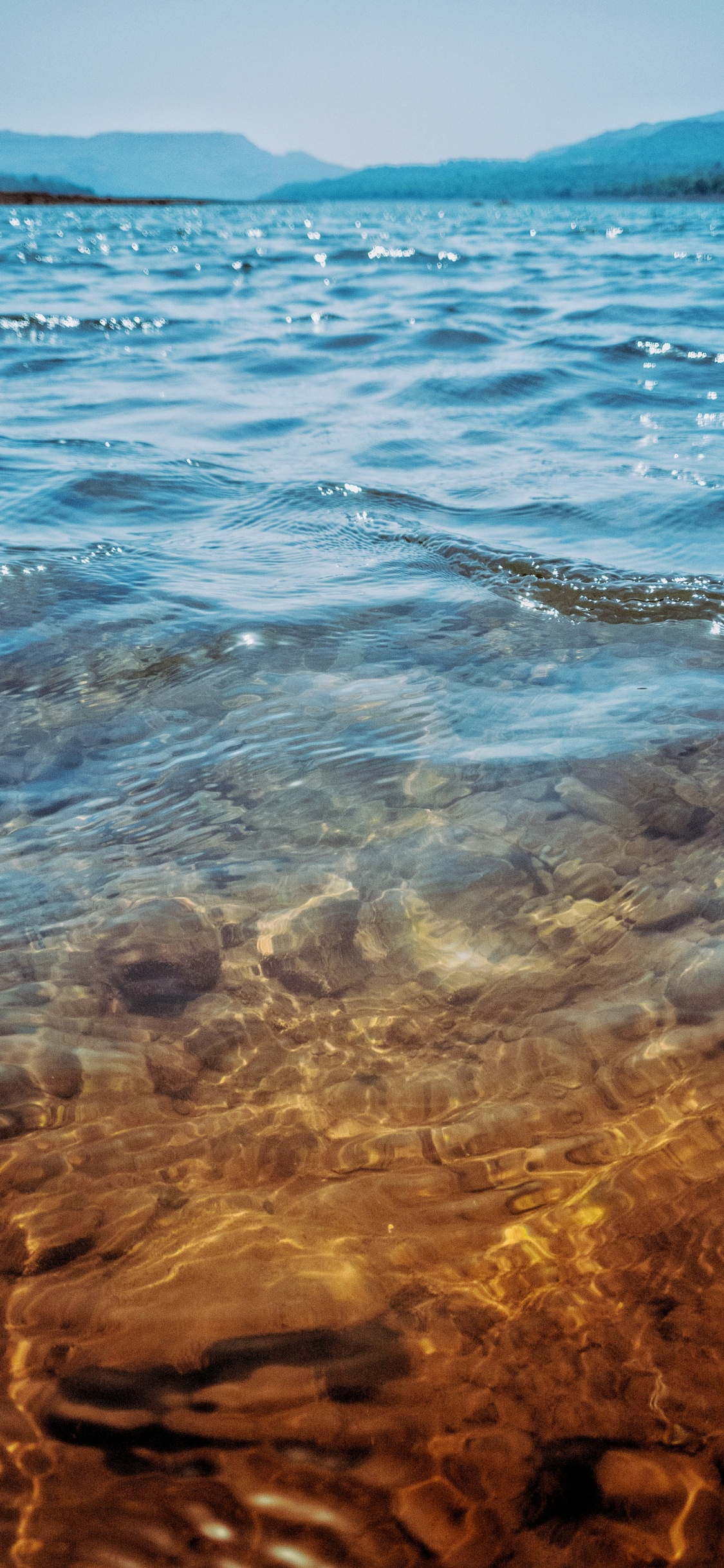 Wasser, Meer, Natur, Welle, Ufer. Wallpaper in 1125x2436 Resolution
