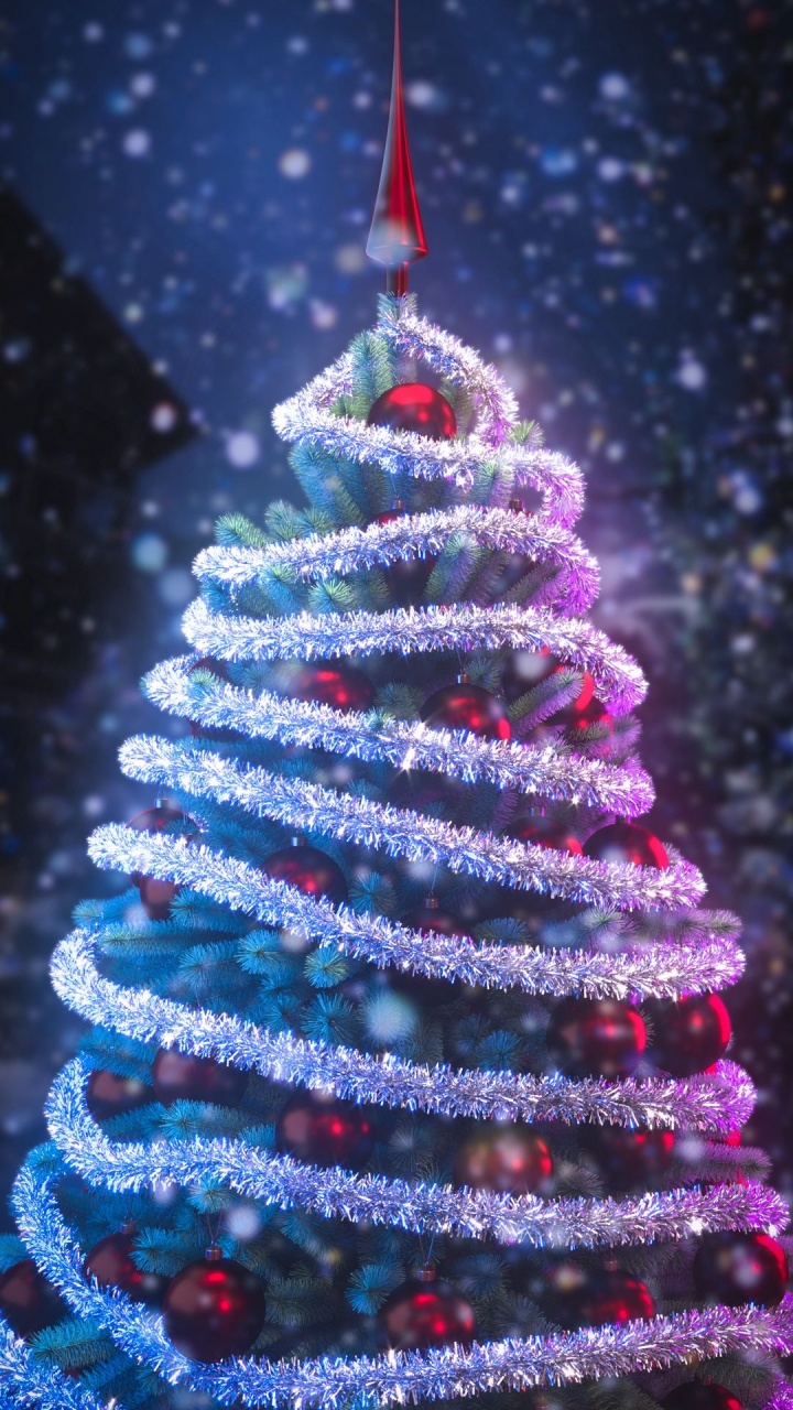 Navidad, Adorno de Navidad, Sucursal, Morado, Decoración de la Navidad. Wallpaper in 720x1280 Resolution