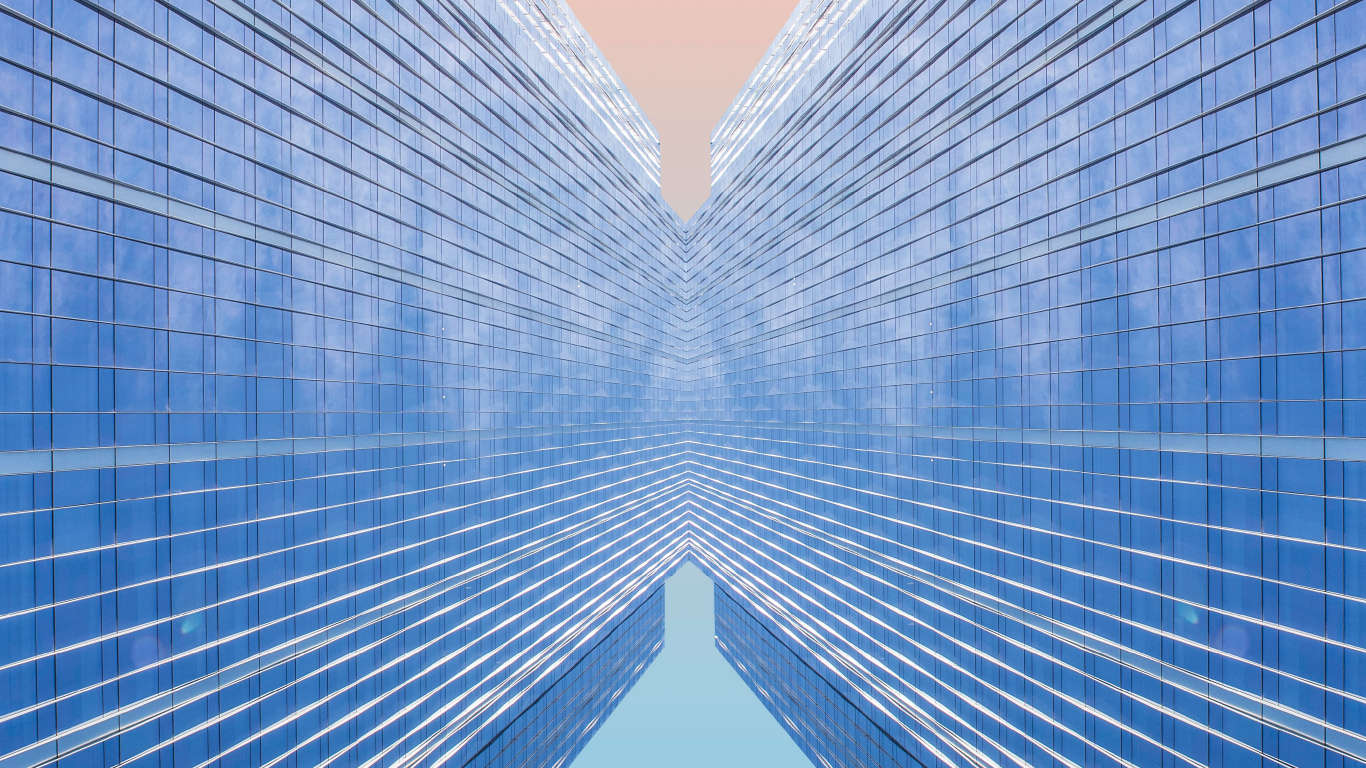 对称, 建筑, 天空, 电蓝色的, 相似之处 壁纸 1366x768 允许