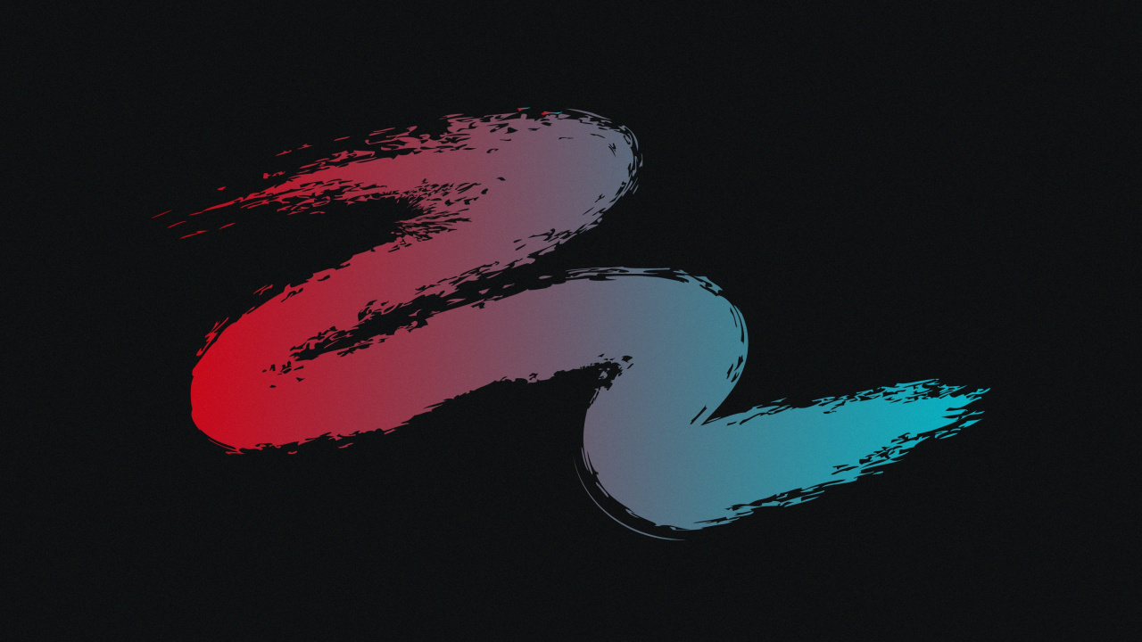 Rote Und Weiße Herzillustration. Wallpaper in 1280x720 Resolution