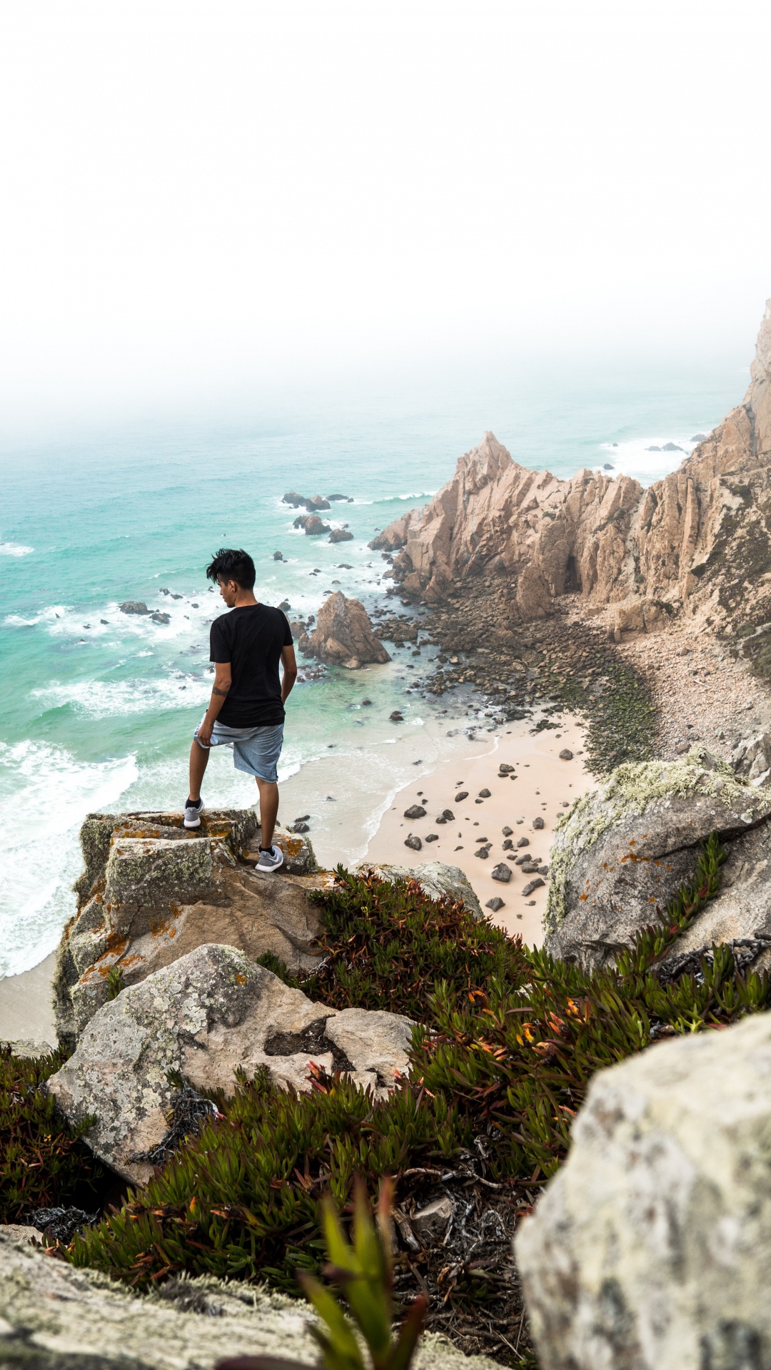 Coast, Sea, Coastal and Oceanic Landforms, Shore, Cliff. Wallpaper in 1080x1920 Resolution