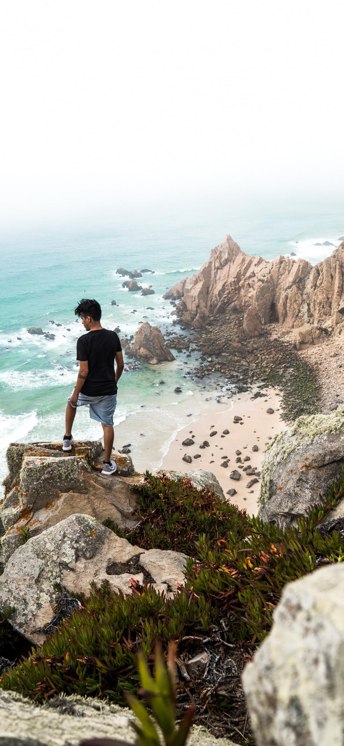 海岸, 大海, 沿海和海洋地貌, 岸边, 悬崖 壁纸 1125x2436 允许