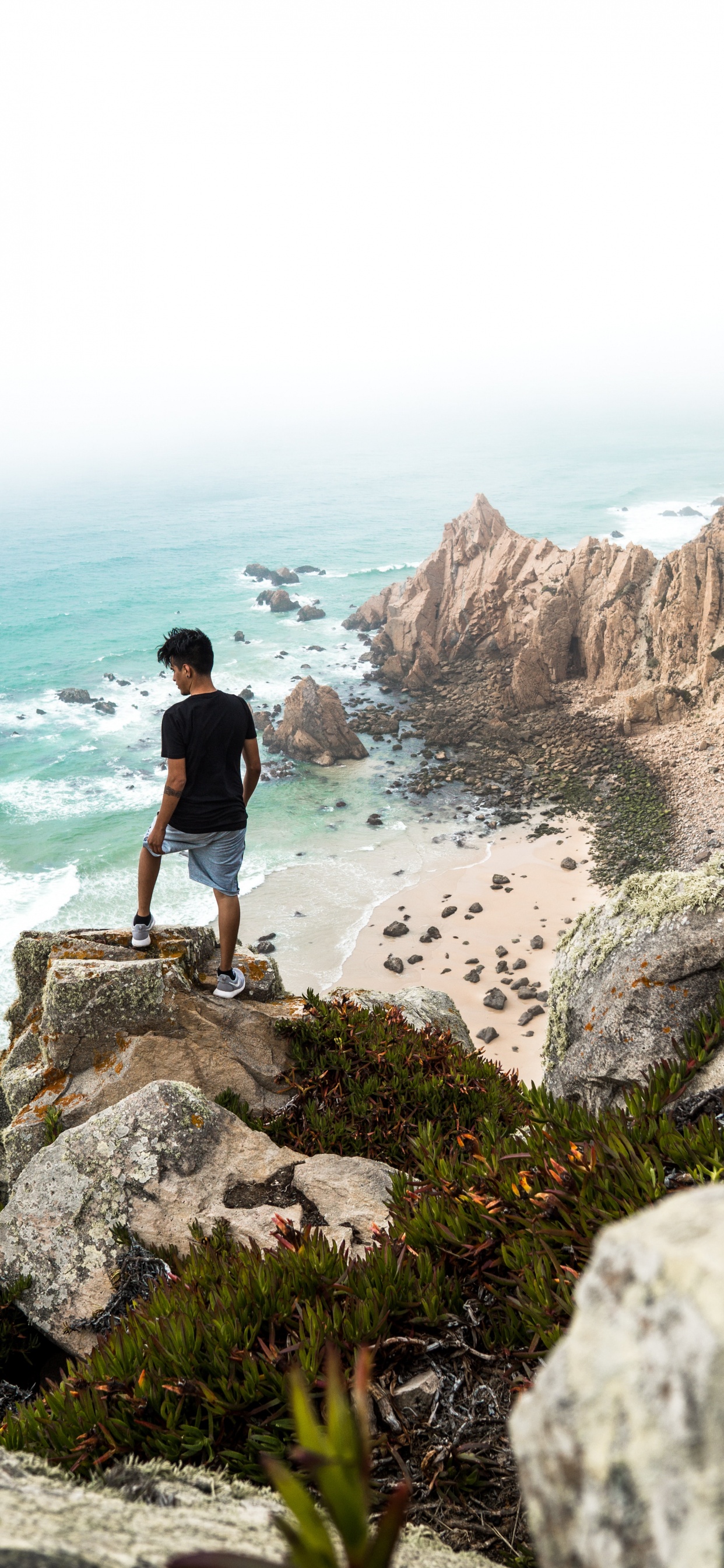 海岸, 大海, 沿海和海洋地貌, 岸边, 悬崖 壁纸 1242x2688 允许