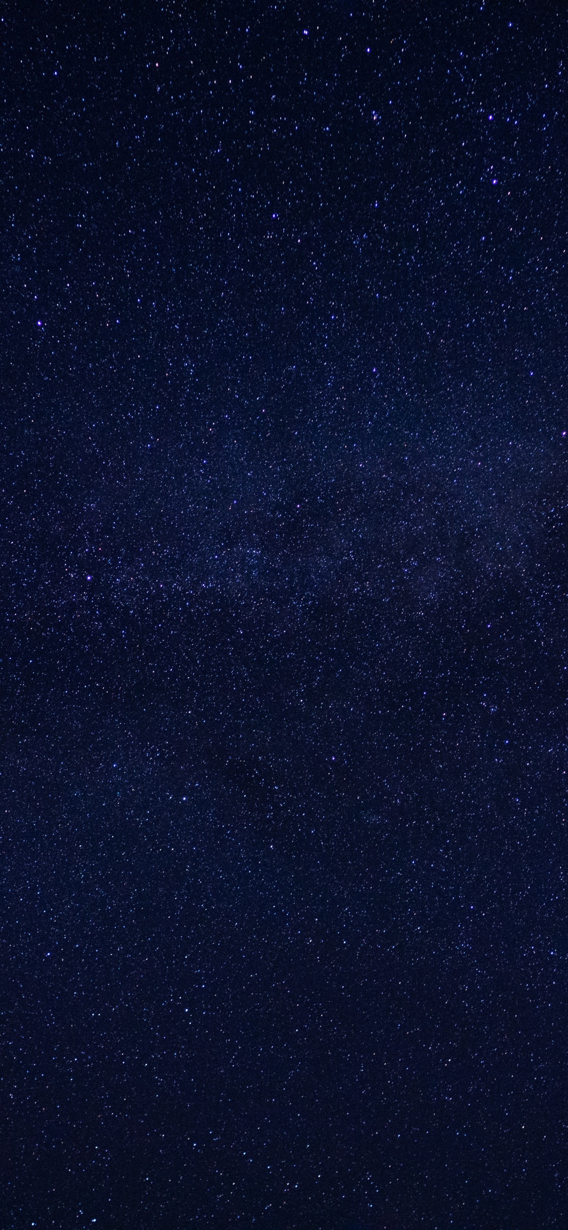 Blue Sky With Stars During Night Time. Wallpaper in 1125x2436 Resolution