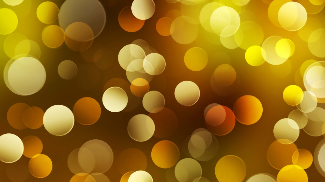 Orange and White Polka Dot Illustration. Wallpaper in 1366x768 Resolution