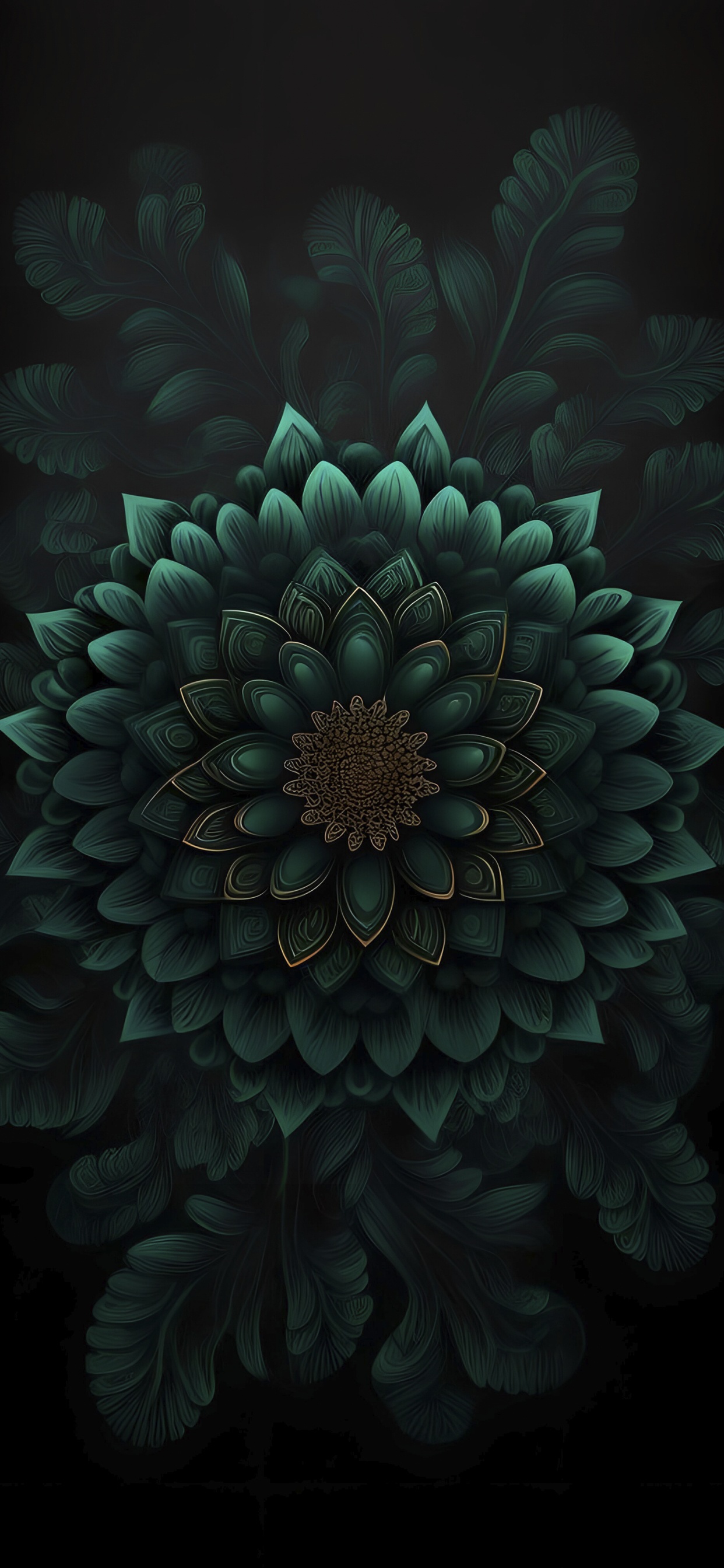 Arte Fractal, Pétalo, la Floración de la Planta, Arte, Patrón. Wallpaper in 1242x2688 Resolution