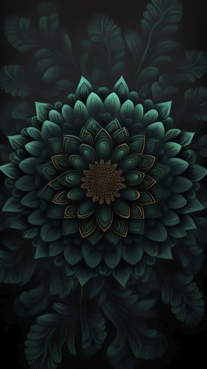 Arte Fractal, Pétalo, la Floración de la Planta, Arte, Patrón. Wallpaper in 720x1280 Resolution