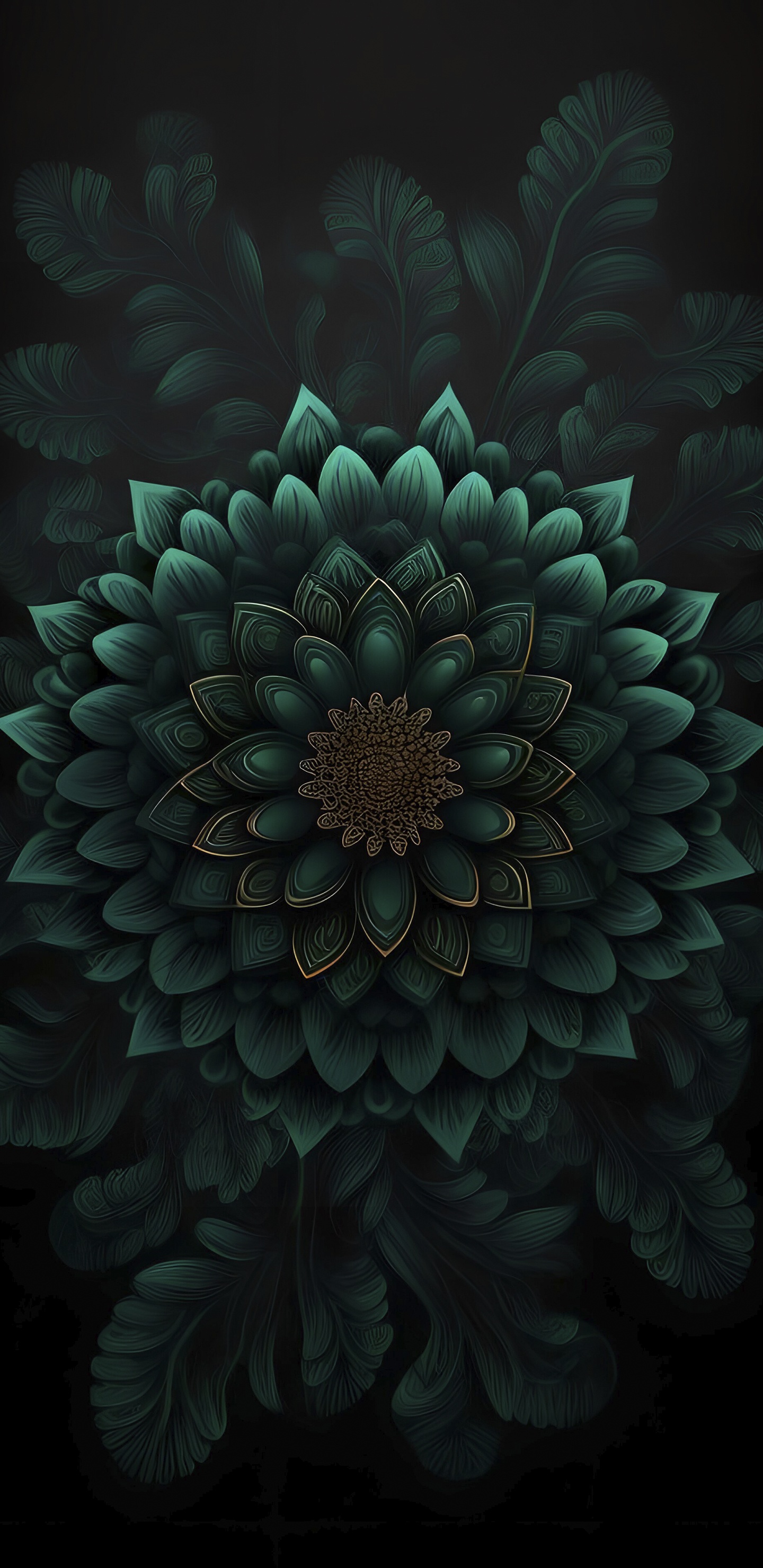 Fraktale Kunst, Blütenblatt, Blühende Pflanze, Kunst, Muster. Wallpaper in 1440x2960 Resolution