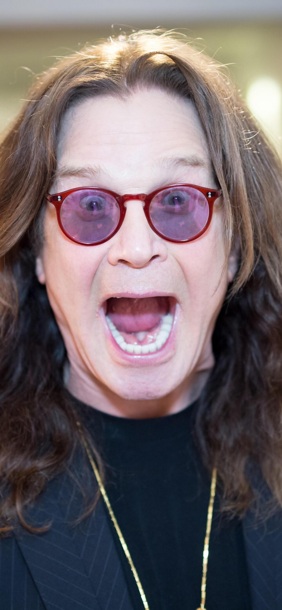 Ozzy Osbourne, No More Tours II, Black Sabbath, Eyewear, Glasses. Wallpaper in 1125x2436 Resolution