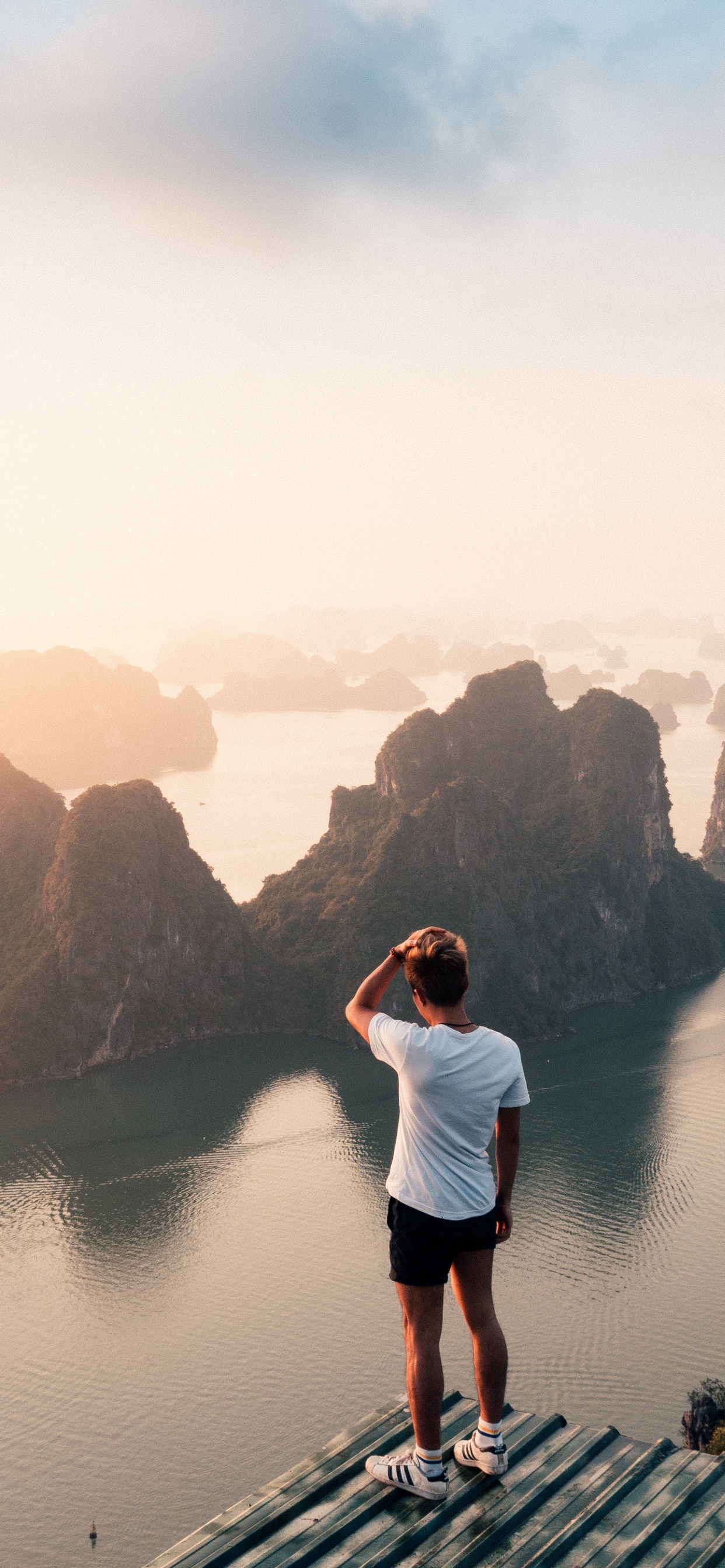 反射, 早上, 大海, 苹果音乐, 天空 壁纸 1242x2688 允许