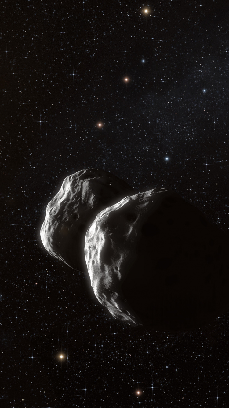 Étoiles Blanches et Noires Dans le Ciel. Wallpaper in 750x1334 Resolution