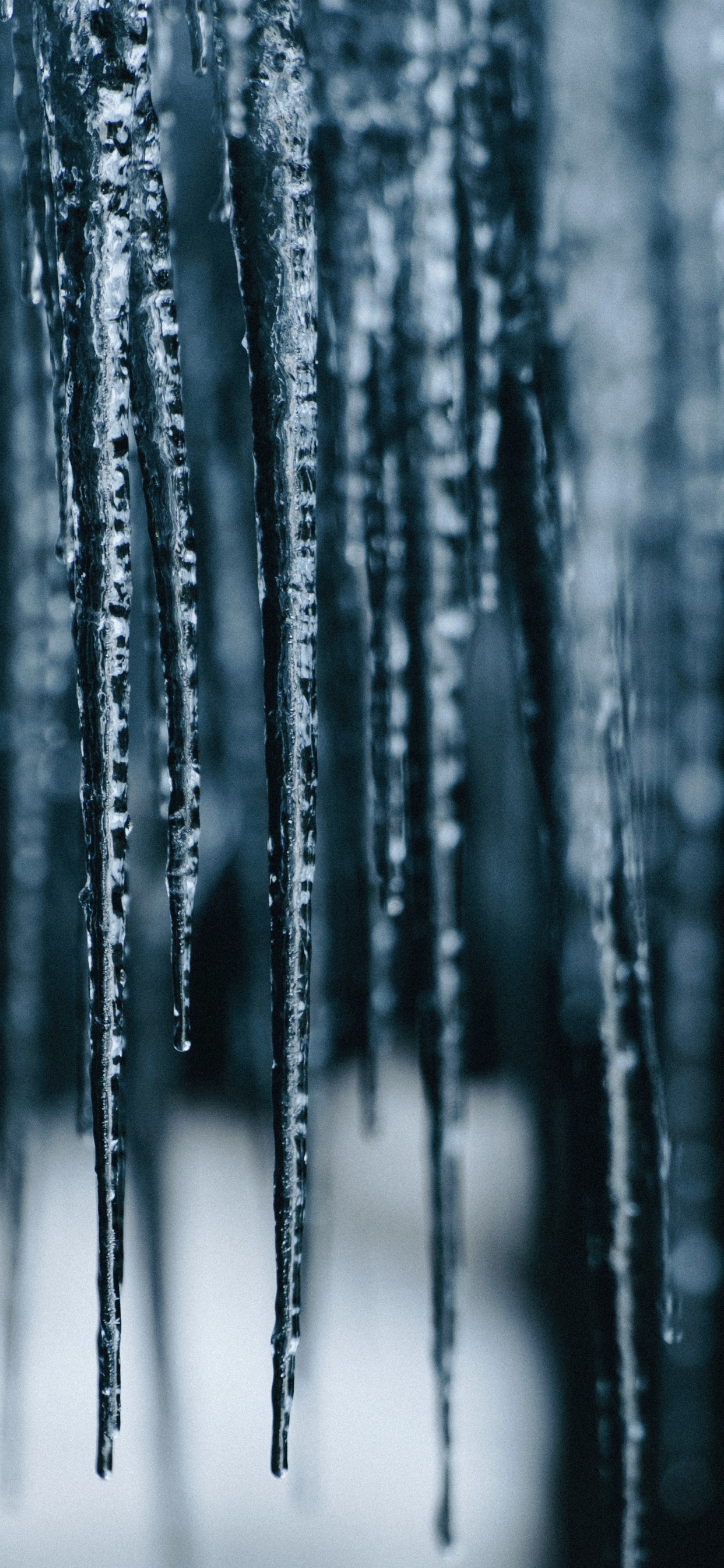 Icicle, Water, Blue, Ice, Freezing. Wallpaper in 1242x2688 Resolution