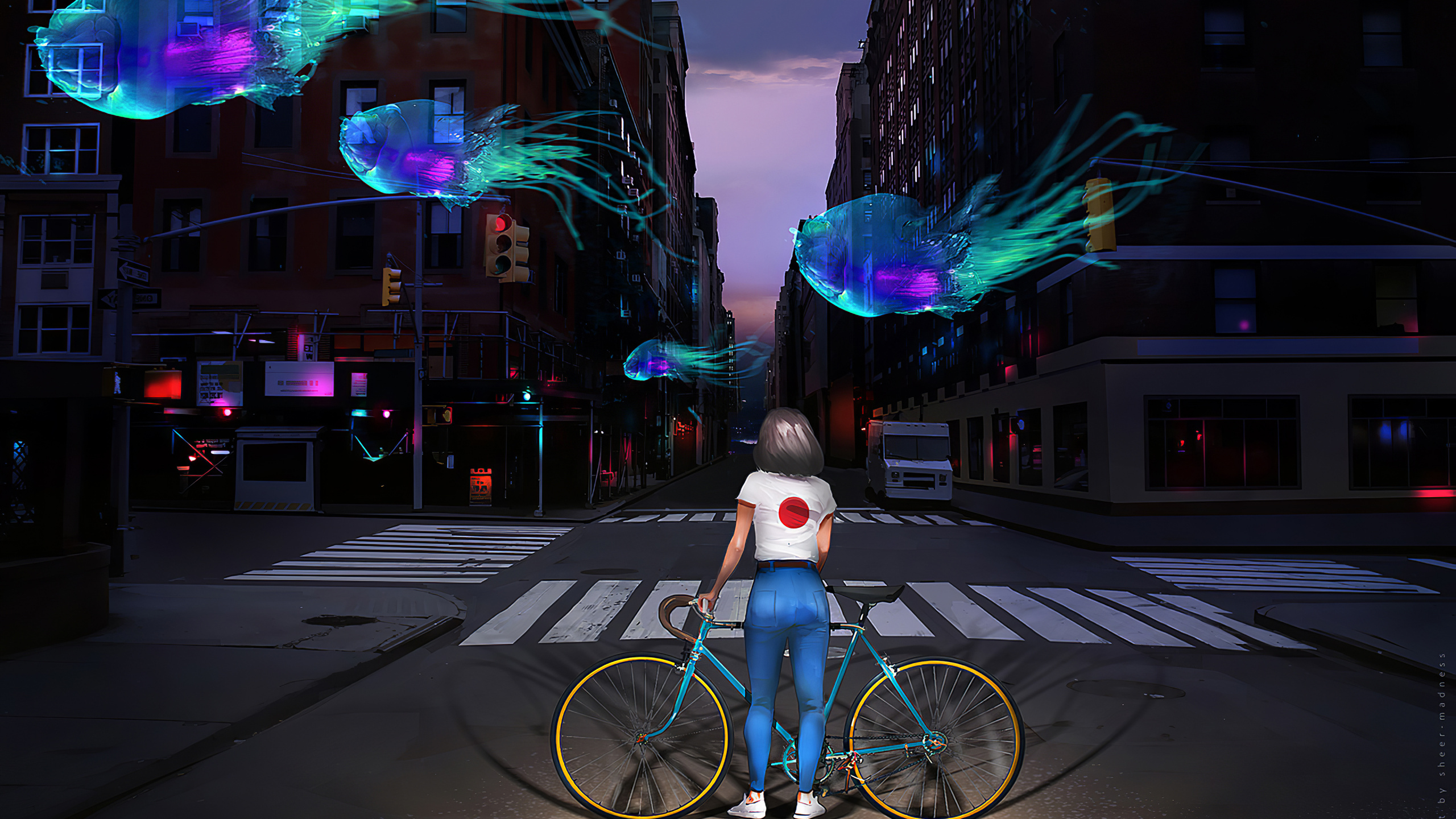 Digitale Kunst, Kunst, Konzeptkunst, Zeichnung, Kunstwerk. Wallpaper in 2560x1440 Resolution