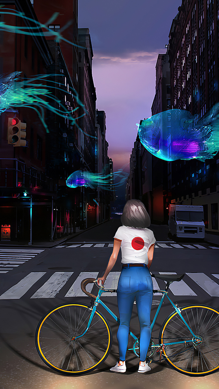 Digitale Kunst, Kunst, Konzeptkunst, Zeichnung, Kunstwerk. Wallpaper in 750x1334 Resolution