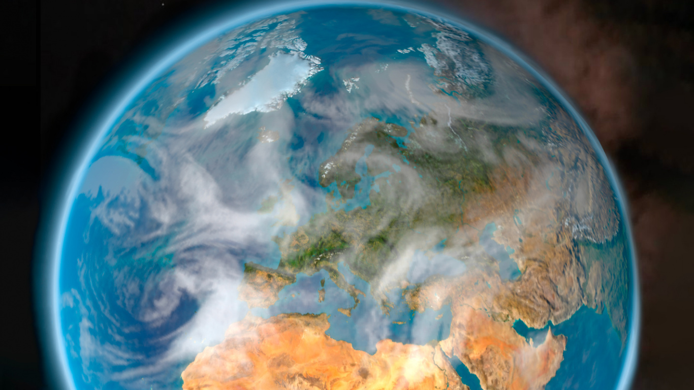 Earth, Ios 16, Apples, Ios, World. Wallpaper in 1366x768 Resolution