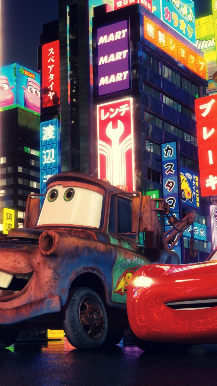 Car, Pixar, Walt Disney Bilder, Rad, Tire. Wallpaper in 720x1280 Resolution