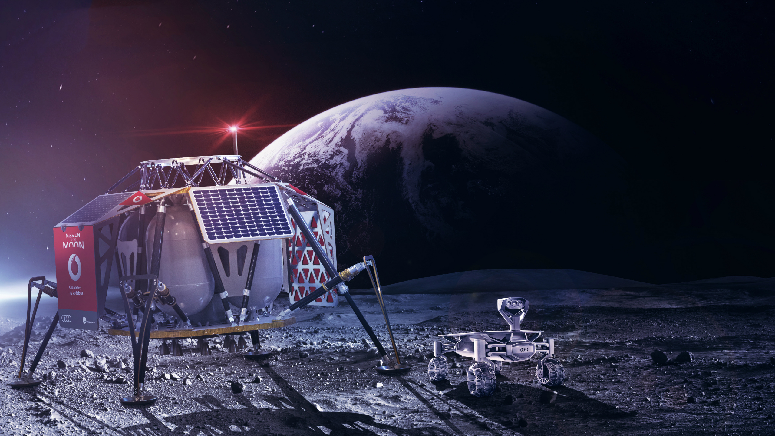 Bastidor de Acero Blanco y Azul Sobre Superficie en Blanco y Negro. Wallpaper in 2560x1440 Resolution