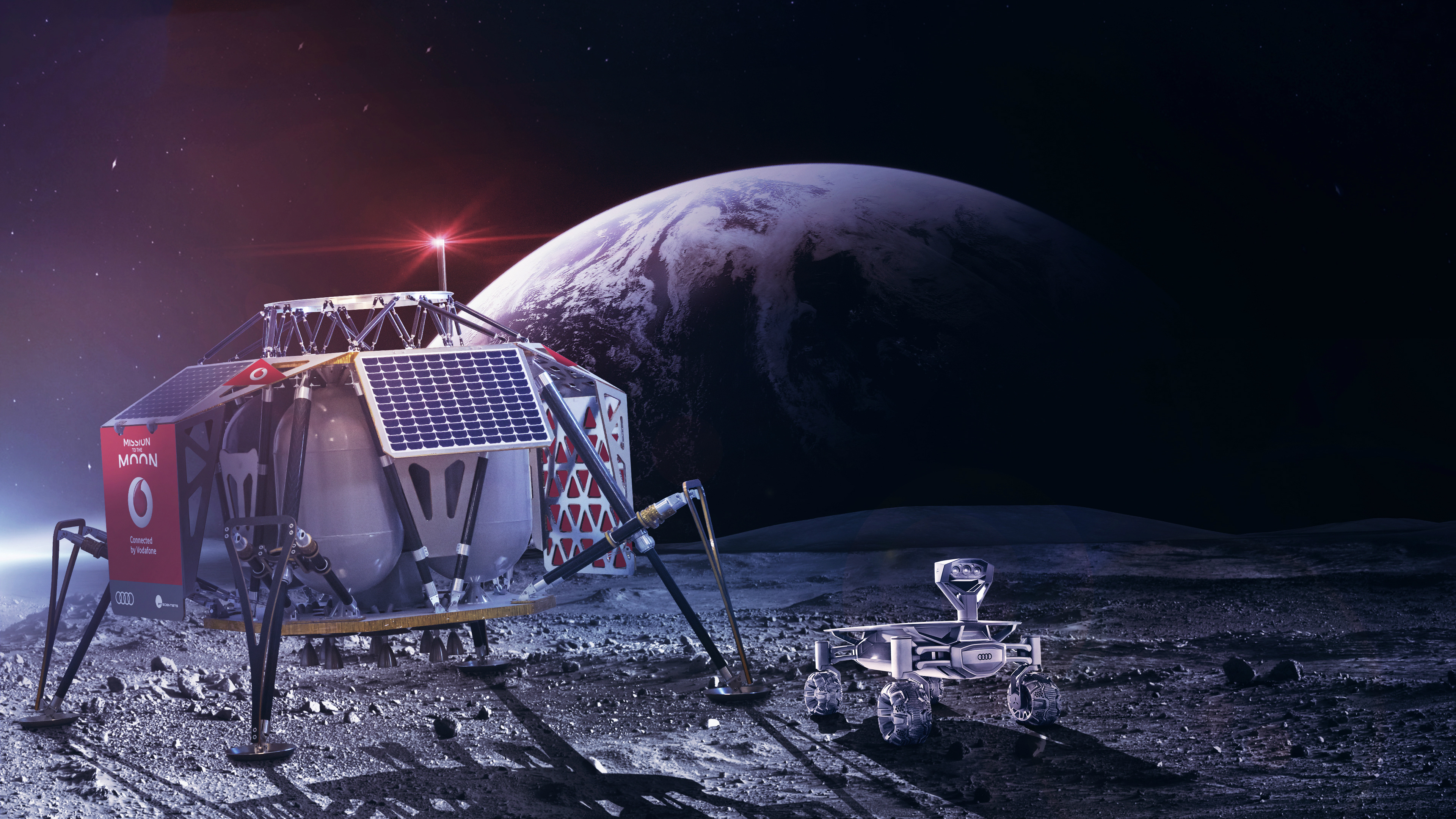 Bastidor de Acero Blanco y Azul Sobre Superficie en Blanco y Negro. Wallpaper in 3840x2160 Resolution