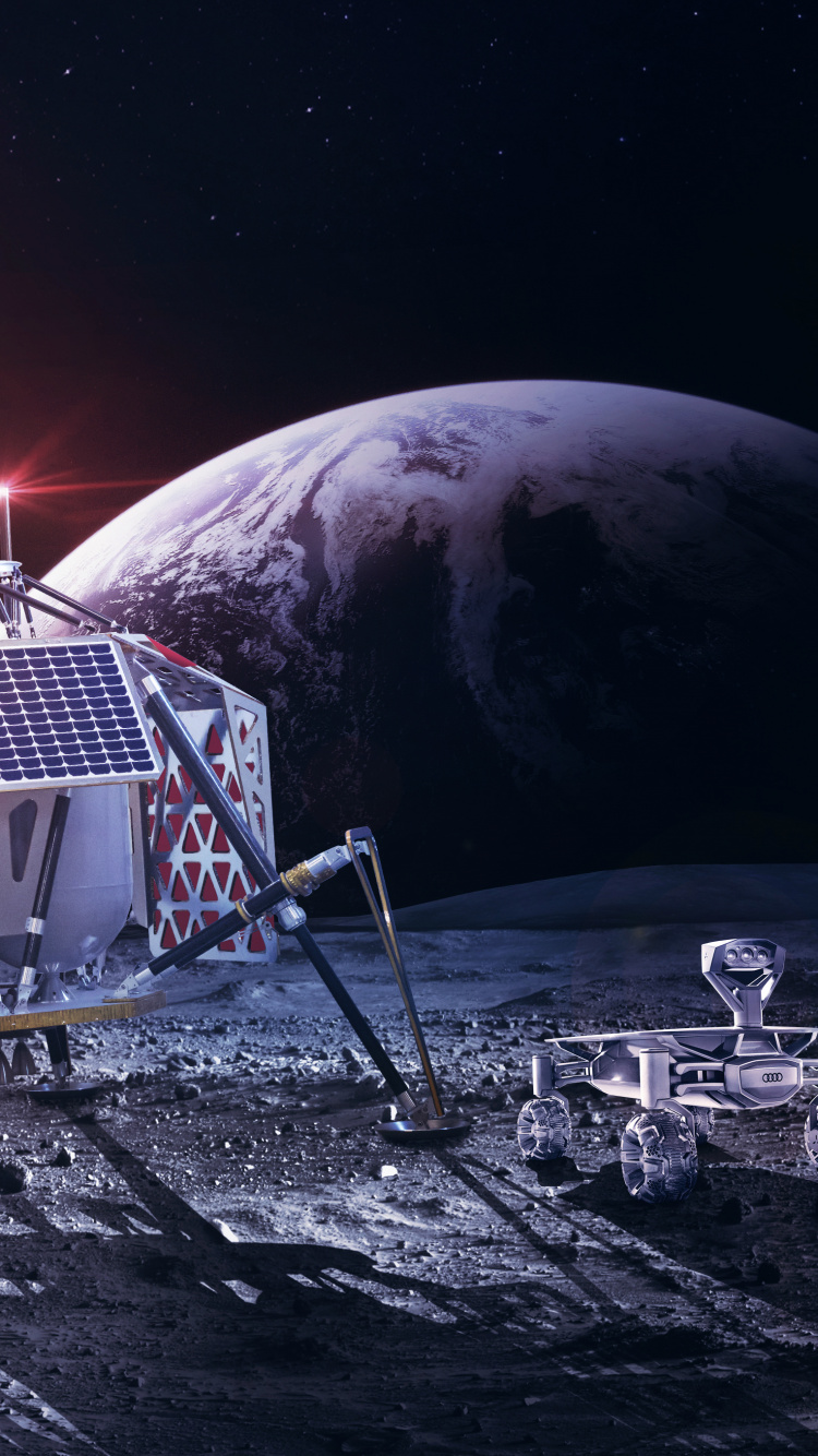 Bastidor de Acero Blanco y Azul Sobre Superficie en Blanco y Negro. Wallpaper in 750x1334 Resolution