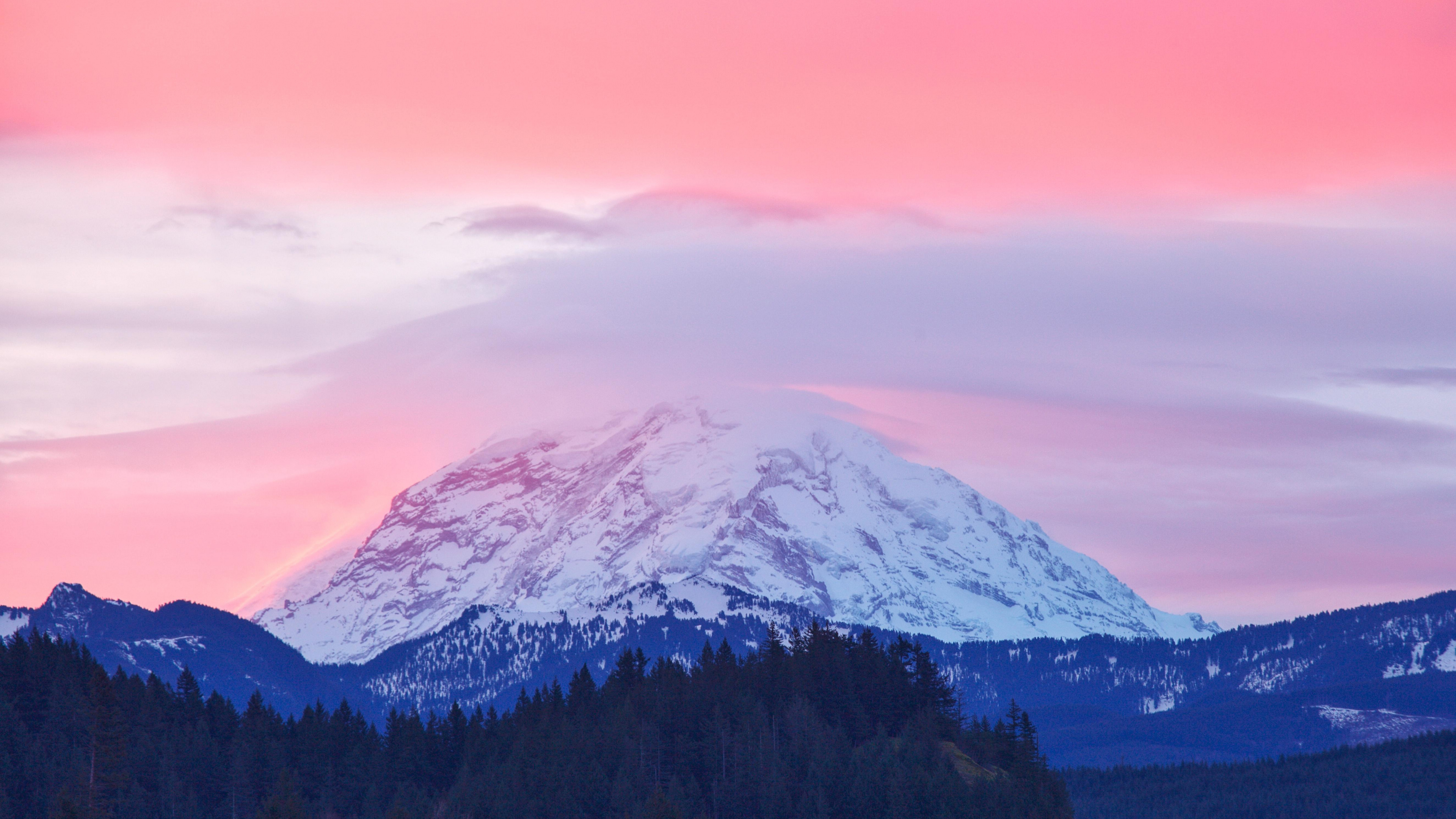 Sunrise, Mountainous Landforms, Mountain, Nature, Mountain Range. Wallpaper in 3840x2160 Resolution